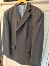 M&S 2 piece Navy Pinstripe Suit - Machine Washable