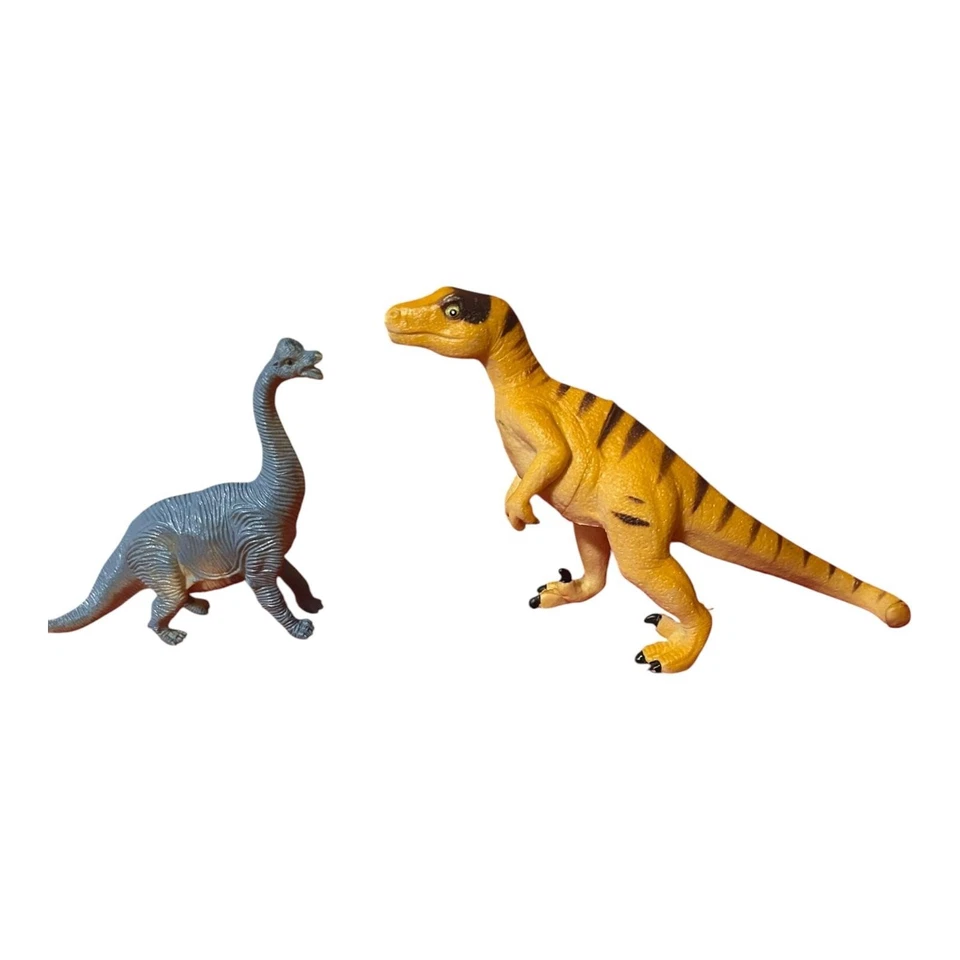 Lote de 18 figuras de juguete de dinosaurios surtidas de plástico T-Rex Raptor Stegosaurus Set Foto 4 de 4