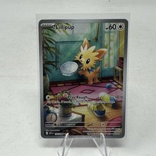 Pokemon Scarlet & Violet White Flare Lillipup Illustration Rare 154/086 on eBay