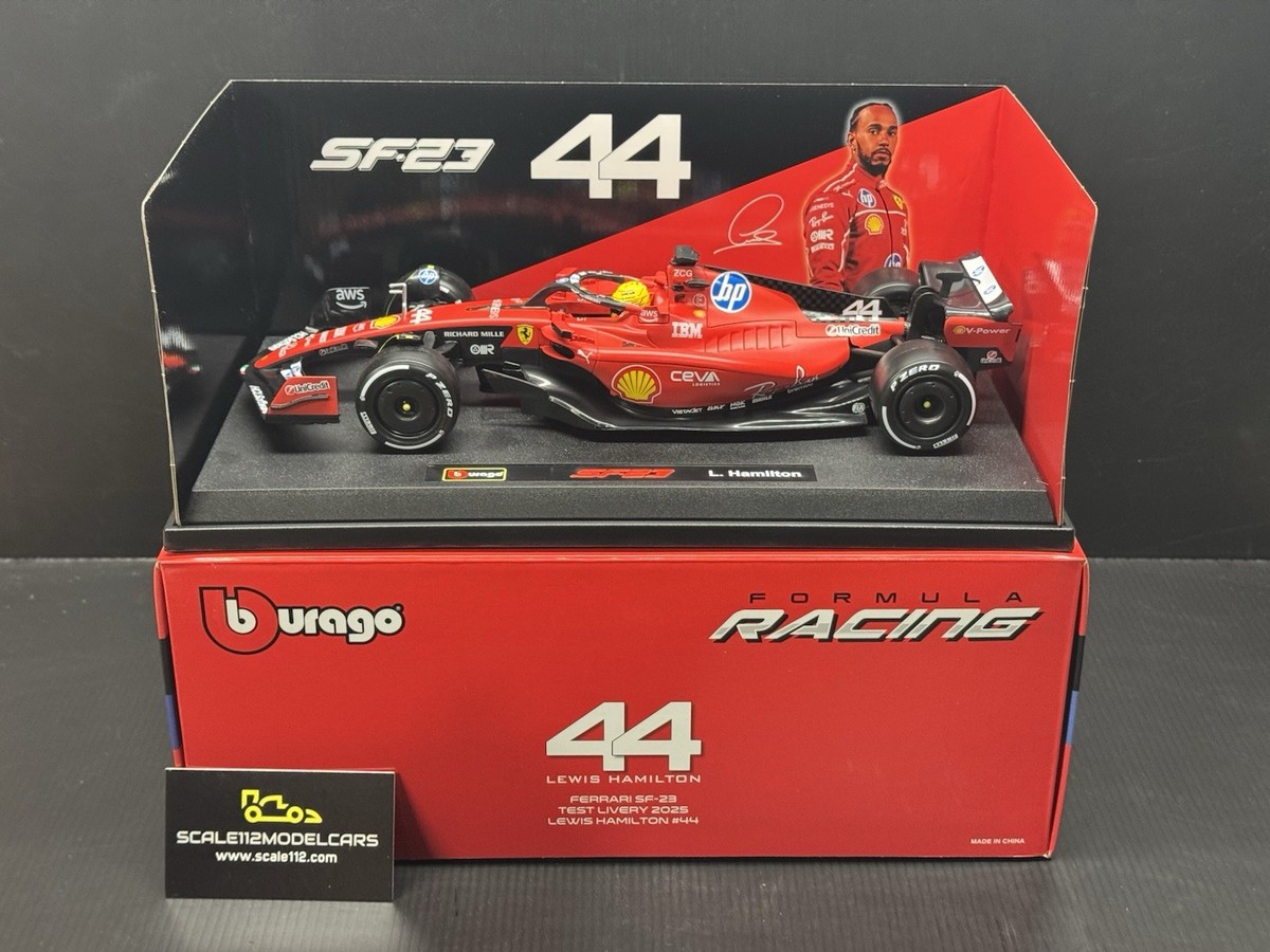Lewis Hamilton Ferrari SF23 SF-23 First Test 1/18 Scale Diecast