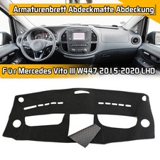 Armaturenbrett Abdeckmatte Abdeckung Sonne Schutz Schwarz f&uuml;r Mercedes Vito W447