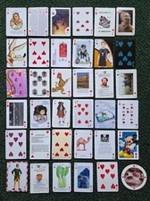 36 Single Swap Playing Cards - 7 Of Hearts - UNIQUE & FUN Lot  ♡