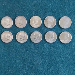 Kennedy Half Dollar 50C Mixed Dates Lot of 10 Circulated Uncertified