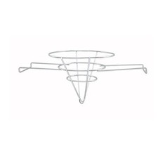 10  Fryer Filter Stand Holder Chrome Plated Steel 2 Handle Winco FF-10 Cone
