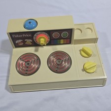 Vintage Fisher Price 1978 Stove Top Toy Range Glow Magic Burners 919