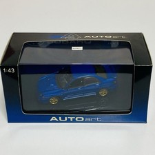 Autoart 1/43  SUABRU AGE IMPREZA WRX STI 2001 BLUE 774702