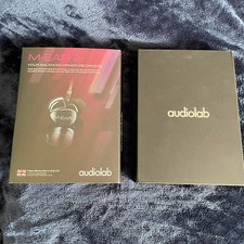 Audiolab M-Ear 4D Earphones with Memory foam ear tips and Carry Case Black