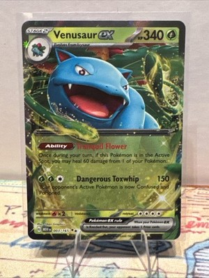 Venusaur EX 3/165 Scarlet & Violet 151 Double Rare NM Condition