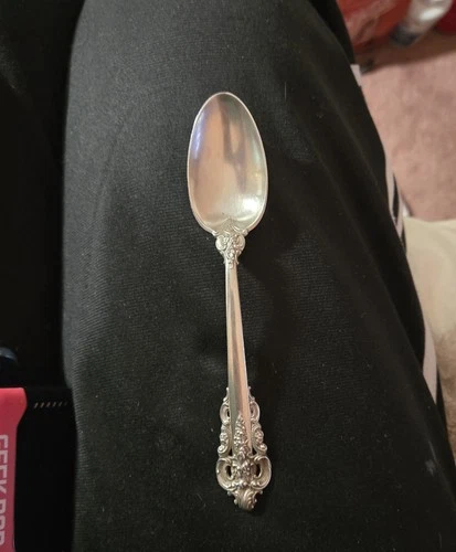 172gr. 5pk Vintage 1941 Wallace Grande Baroque Sterling Silver spoons 34.5g @5