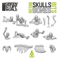 Green Stuff World: BONES - Basing Bits - 3D Printed Resin