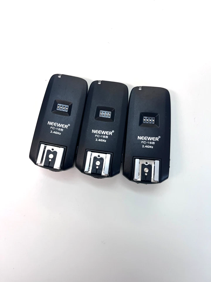 LOT 3PCS Multi-Channel Flash Receiver Neewer FC-16 Flash Receiver 2.4GHz - Photo 3/3