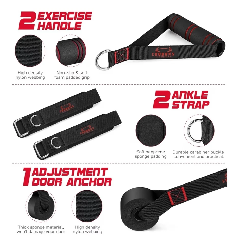 Cintas Elasticas Ejercicio Bandas Para Hacer Ejercicios Liga Resistencia 11 Peças - Imagem 4 de 4