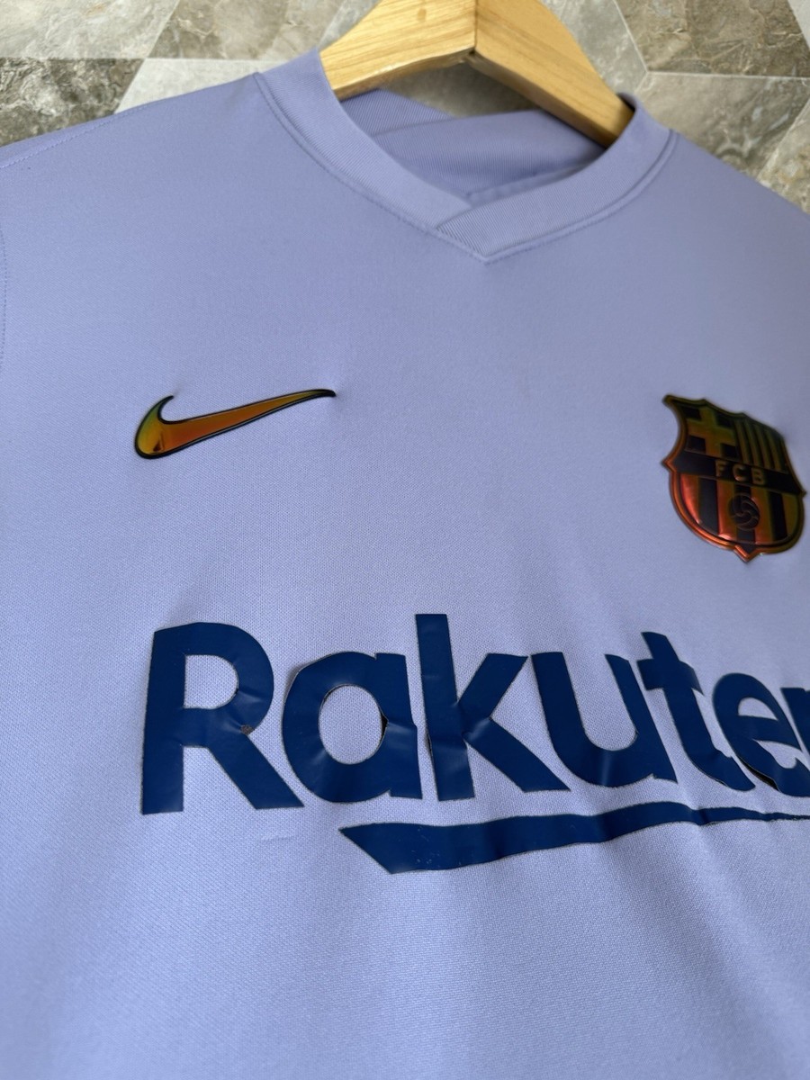 Nike FC Barcelona 2021 2022 Away Football Jersey Soccer Purple