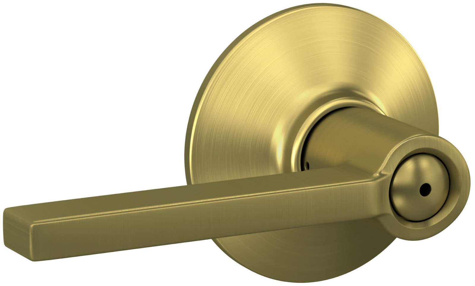 Schlage F40-LAT Latitude Privacy Door Lever Set - Brass