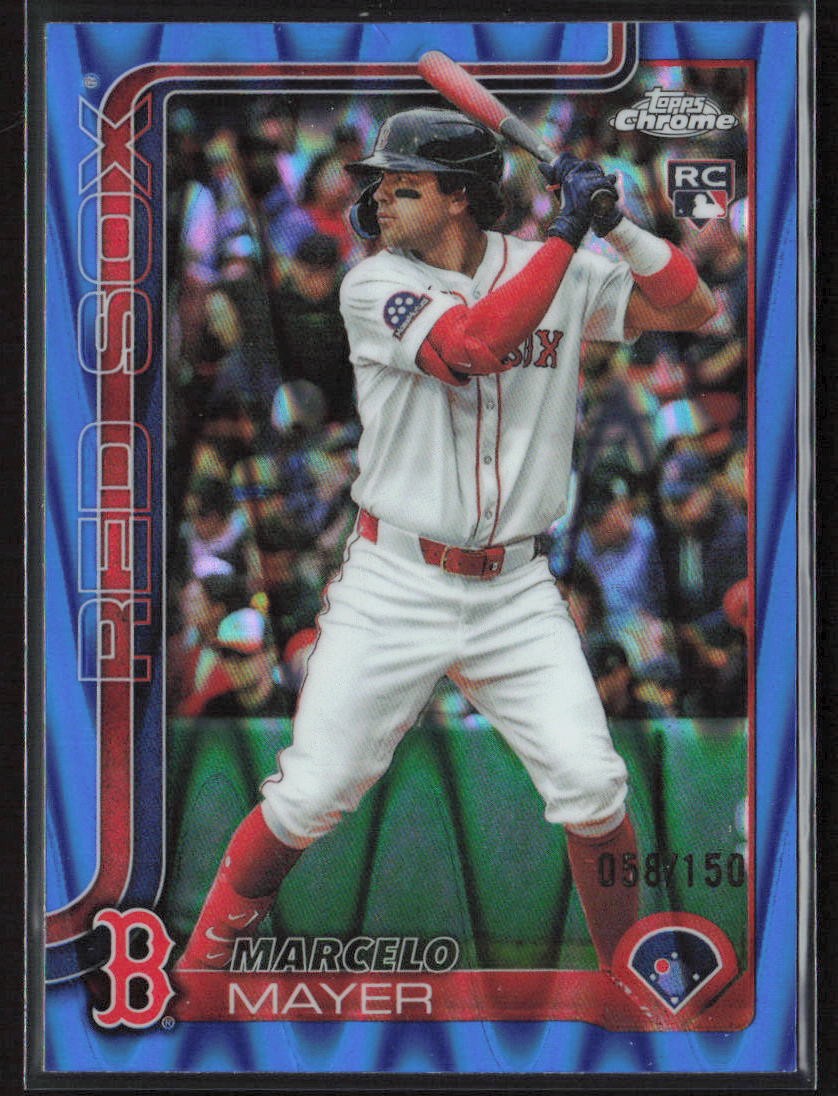 2025 Topps Chrome Update #USC9 Marcelo Mayer Blue RayWave Refractor #/150