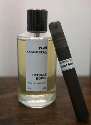 Mancera Cedrat Boise 10ml Travel Decant Citrus Woody Luxury Niche Scent Sample