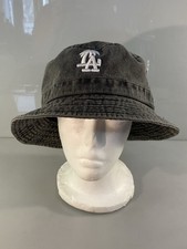 Newhattan LA EMBROIDERED BUCKET HAT Cool Ultra-Lightweight Grey Jean Sz L/XL