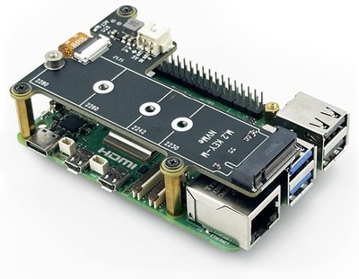 ElectroCookie PCIe auf M.2 NVMe SSD HAT Board für Raspberry Pi 5 (X1001)