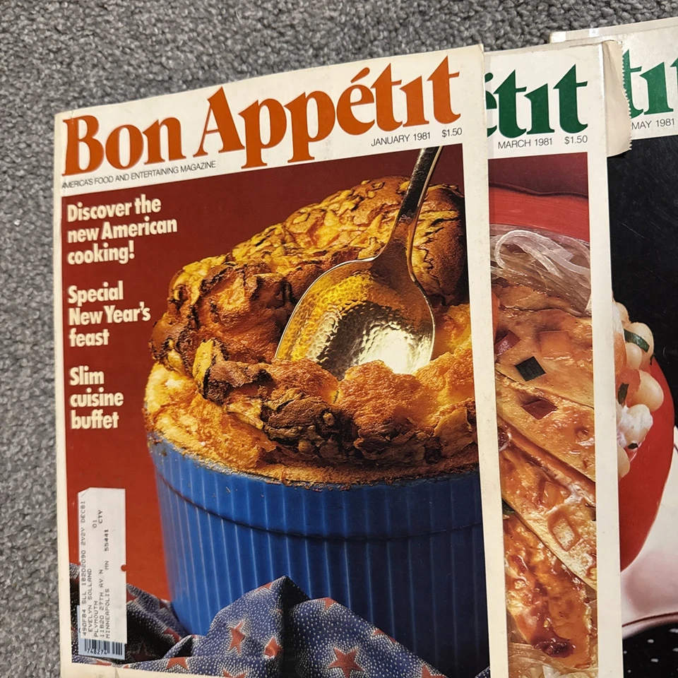 BON APPETIT 1981 Magazines LOT of 10 VTG Issues -  1981- VGC Foto 2 de 4