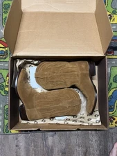 JRC & Sons Men's Colton Water Resistant Suede Leather Round Toe Boot Size 10 M