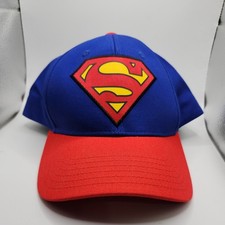 Superman Hat Cap SnapBack Blue & Red Under-Bi...