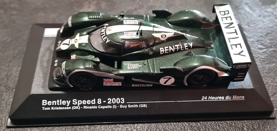 Modellino Le Mans 1:43 Bentley Speed 8 2003 Kristensen, Capello, Smith ALTAYA - Immagine 2 di 4