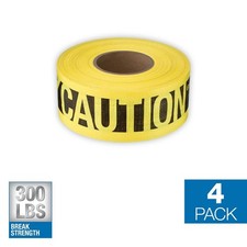 3 In. X 500 Ft. Reinforced Caution Tape 4-Pack Free Shipping