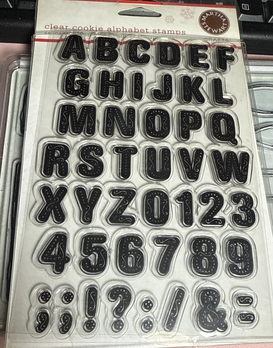 Martha Stewart Numbers & Letters Craft Stamps for sale | eBay