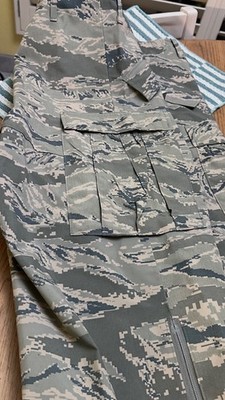 US AIR FORCE GORE-TEX PANTS TROUSERS ENVIRONMENTAL TIGER STRIPE CAMO _SIZE LARGE