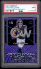 2024 OBSIDIAN ATOMIC INITIALS PURPLE #11 CALEB WILLIAMS RC 30/50 PSA 9 BEARS