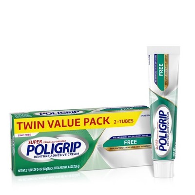 Zinc Free Denture Adhesive Cream for Adults and Partials Extra Strong Hold 2