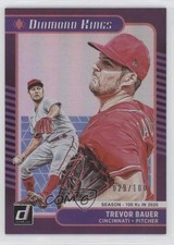 2021 Panini Donruss Diamond Kings Season Stat Line 29/100 Trevor Bauer #23 0xf1