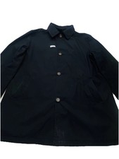 Men's Black Trench Coat / Mac Rain Jacket by LONDON FOG Lined size XL