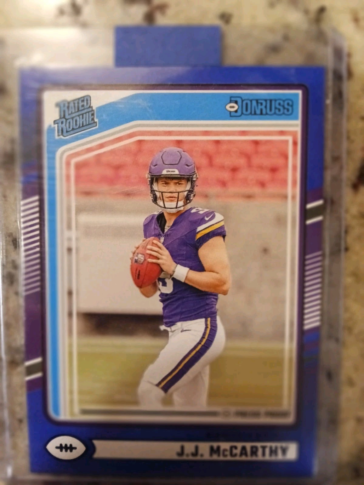 2024 Donruss JJ McCarthy RC Blue Press Proof Rated Rookie 303 Vikings 💎
