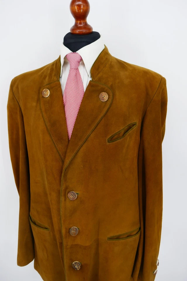 Meindl Trachten Lederjacke Gr.106 100% Leder Braun absoluter Top Zustand - Bild 4 von 4