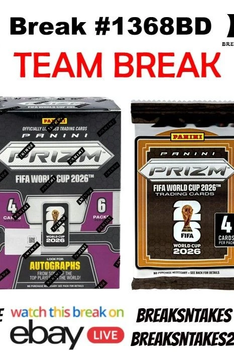 Break #1368BD: 2026 Panini Prizm FIFA World Cup Soccer Blaster CASE PYT
