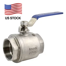 2" 2 inch SS Ball Valve NPT Female Threaded Full Port Stainless Steel SS 316 oil