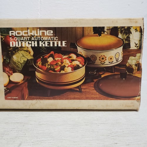 Rockline 5qt Bouilloire hollandaise électrique automatique avec panier friteuse ragoût rôti - Photo 1/10