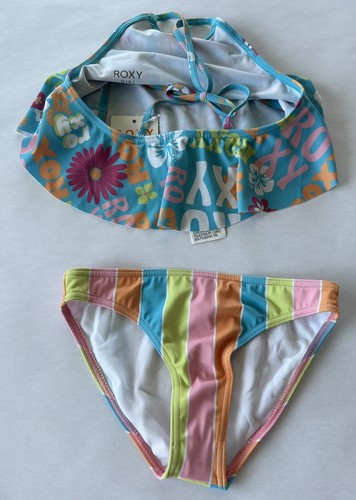 Roxy Girl Size 7 Bathing Suit Bikini 2 Piece NWT - Picture 2 of 4