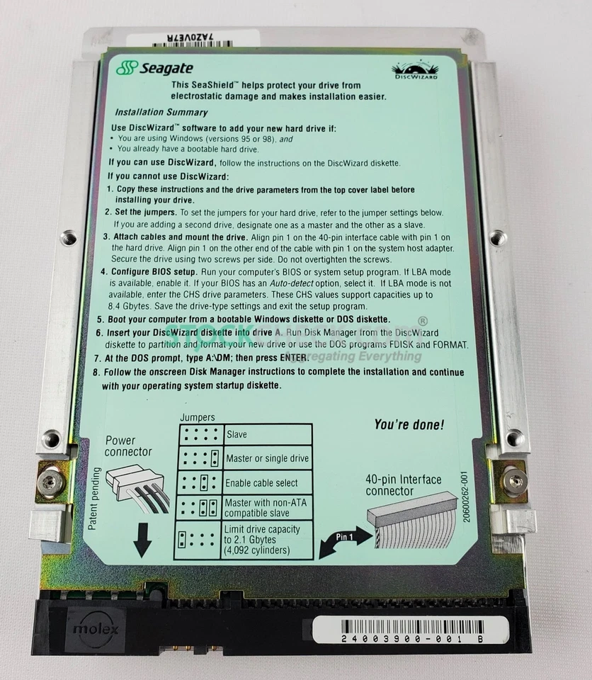 Seagate ST38420A Hard Drive - Image 2 of 2