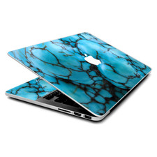 Skin Wrap for MacBook Pro 15 inch Retina blue turquoise stone gem rock