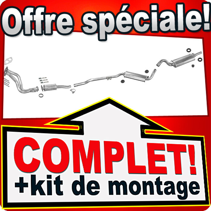 Échappement pour restauration Audi Coupe 8B silencieux de remplacement 1.6