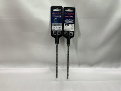 Bosch HC2011 3/16 In. x 6 In. SDS-plus Bulldog Rotary Hammer Bit 2pk