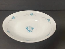 Vintage Empress Fine China Japan #506 TURQUOISE Pattern Vegetable Bowl Oval  11"