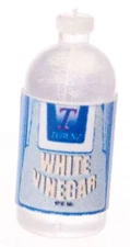 Dolls House White Vinegar Bottle Large Miniature Grocery Shop Kitchen Accessory