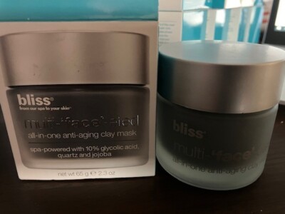 Bliss Multi-'face'-eted All-in-one Anti-Aging Clay Mask 2.3 oz NEW IN BOX