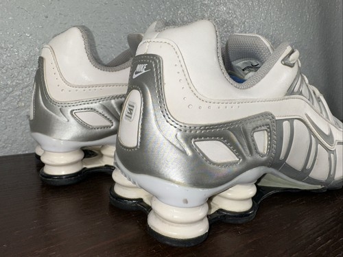 Nike Shox Turbo 3.2 Zapatos Mujer 10 EU 42 Blanco Gris 455611-121 Tenis - Imagen 4 de 11