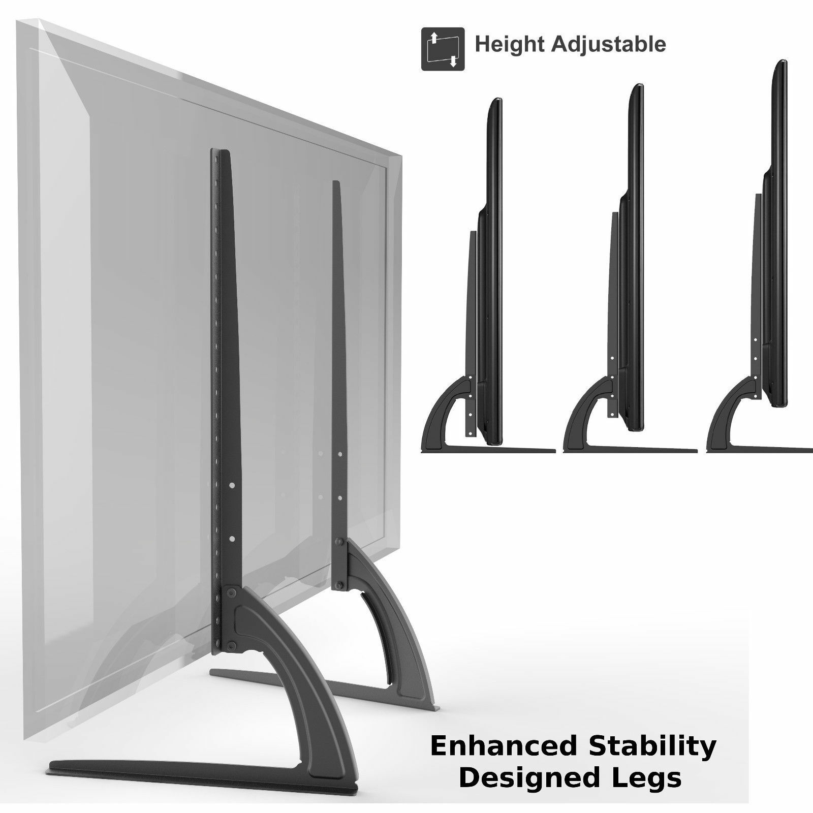 Universal Table Top TV Stand Legs for Sony Bravia KDL32W600D, Height Adjustable eBay