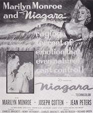 Niagara (Marilyn Monroe, 1953) - Mini Film Poster/Book Clipping