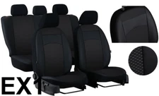 PEUGEOT 207 SW 2006 - 2013 ARTIFICIAL LEATHER & FABRIC TAILORED SEAT COVERS